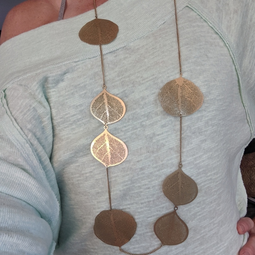 Gold Leaf Necklace